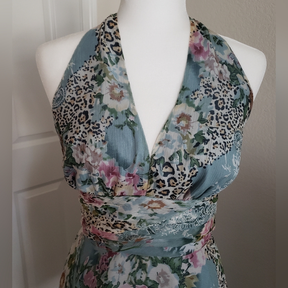 DRESSBARN LINED HAULTER SUMMER DRESS IN SIZE 4 - Picture 4 of 11